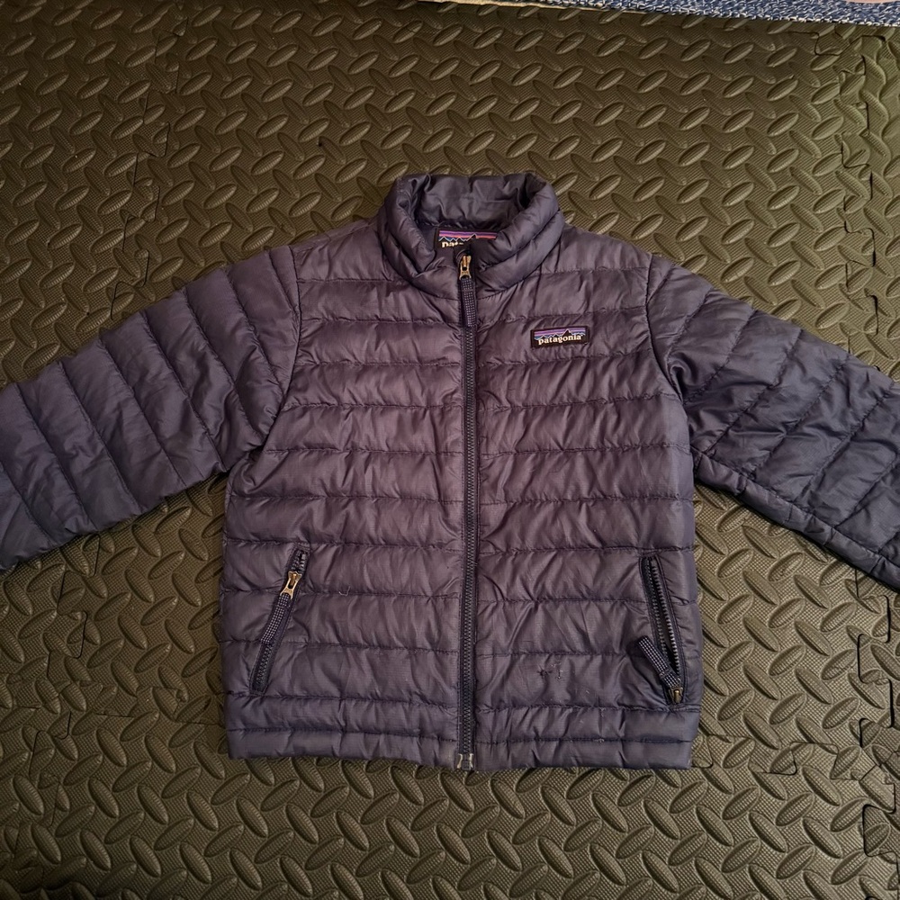 Patagonia Kids Down Sweater Puffer Jacket - Dark Blue